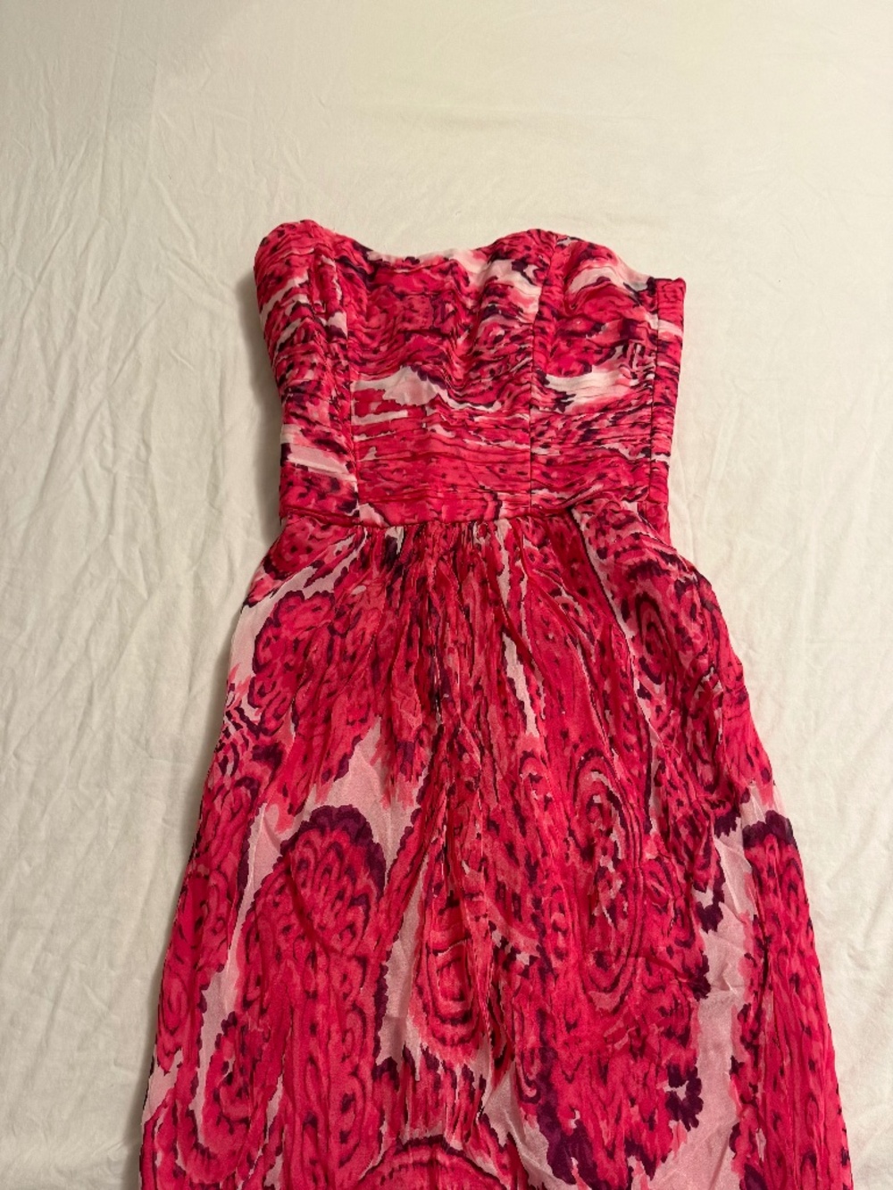 Fuchsia Strapless Milly Dress - Size 2